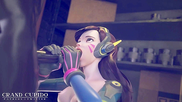 Ashe and Dva Adventures of Sucking and Fucking Big Cocks