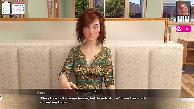 Melody - Romantic girlfriend rides on your stiff cock - 3d game walkthrough