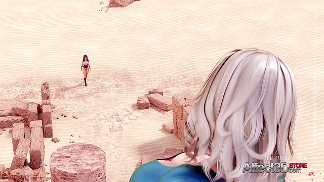 Girls vs Goddess - 3D Futanari Animation futa supergirl fucks wonder woman