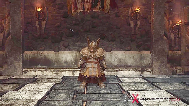 Dwarf knight fucks a sexy young princess slave in the castle dungeon