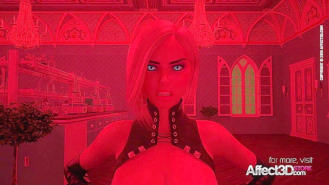 Blonde babes having futa kinky sex in a dirty 3d animation