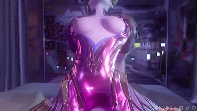 Widowmaker rides on your cock till cum explodes in her