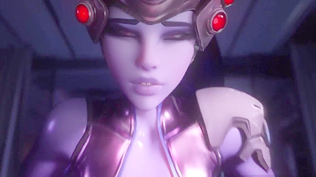 Widowmaker rides on your cock till cum explodes in her