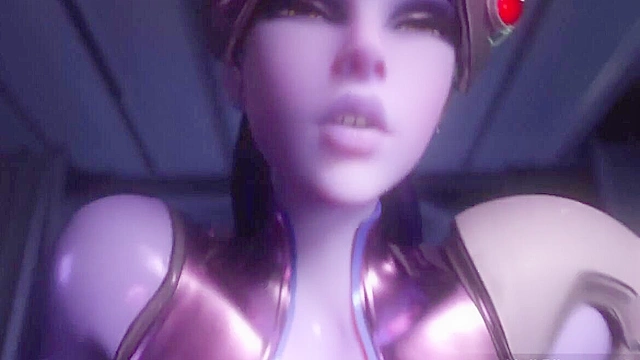 Widowmaker rides on your cock till cum explodes in her