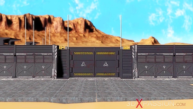 Cyber angel dickgirl face fucks a sexy young ebony in the sci-fi lab