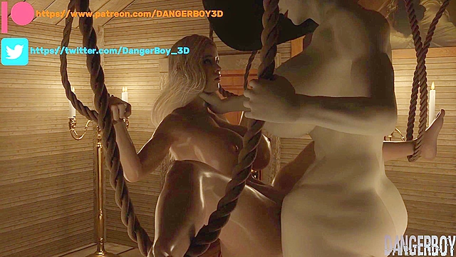 Resident Evil Futa Lady Dimitrescu BDSM - Futanari pounds female