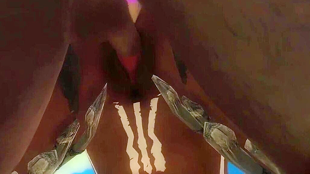 Tribal chieftain gets her tattooed body fucked doggy style on the beach