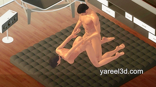 3D Multiplayer Sex Game Preview - 3D teen sucks cock and rides with her asshole