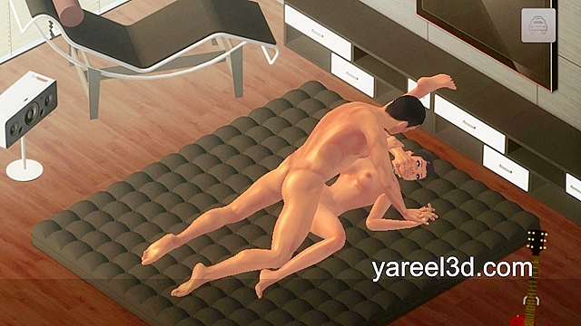 3D Multiplayer Sex Game Preview - 3D teen sucks cock and rides with her asshole