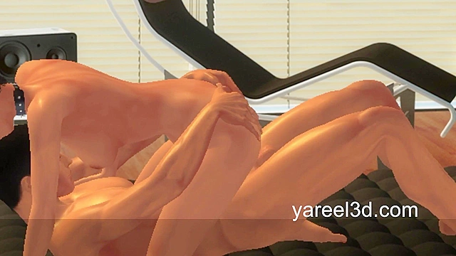 3D Multiplayer Sex Game Preview - 3D teen sucks cock and rides with her asshole