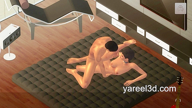 3D Multiplayer Sex Game Preview - 3D teen sucks cock and rides with her asshole