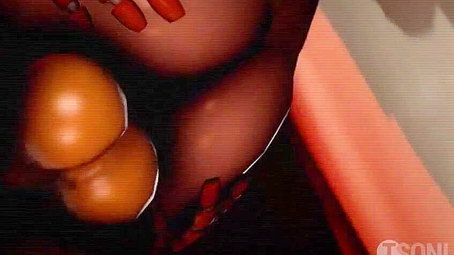 Girl gets fucked by animatronic furries