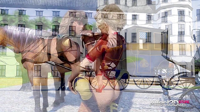 Royal Affair - Futa princess fucks her curvy maid in the palace