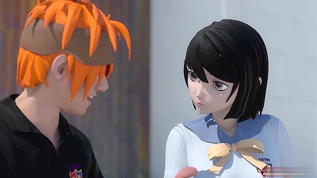 Hentai Sex School - Schoolgirl gets some slow outdoor sex on school steps