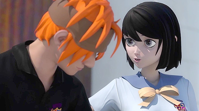 Hentai Sex School - Schoolgirl gets some slow outdoor sex on school steps