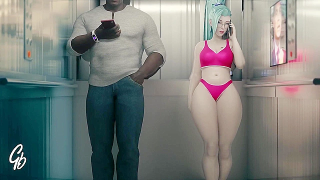 3D Porn - Girl cheats on bf in no nut November with a bbc