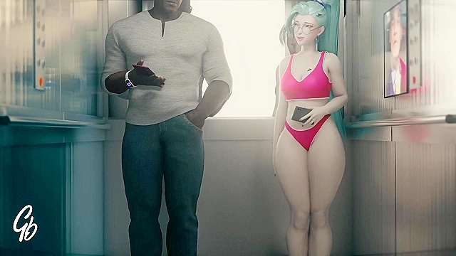 3D Porn - Girl cheats on bf in no nut November with a bbc