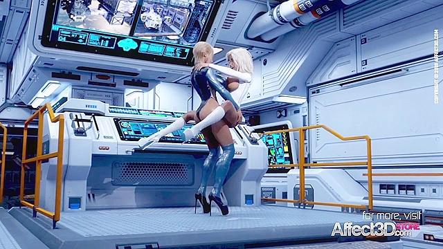 Solaris - Scifi 3d animation porn with big tits futanari babes in high heels