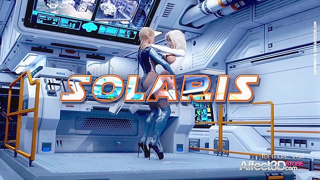 Solaris - Scifi 3d animation porn with big tits futanari babes in high heels
