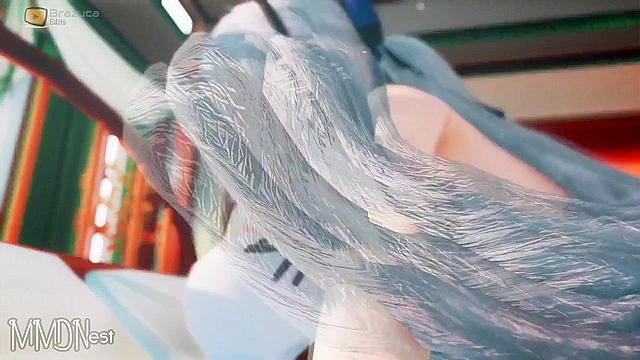 Haku Yowane rides on dick of masked wrestler and screams while getting creampied