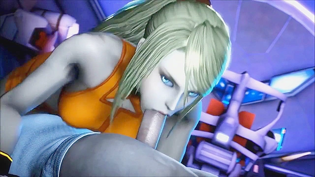 Samus Aran takes a break from Metroid Duty to find sexual conquests