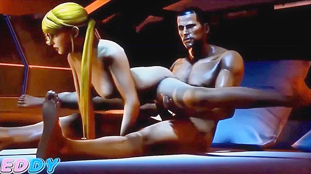 Samus Aran takes a break from Metroid Duty to find sexual conquests