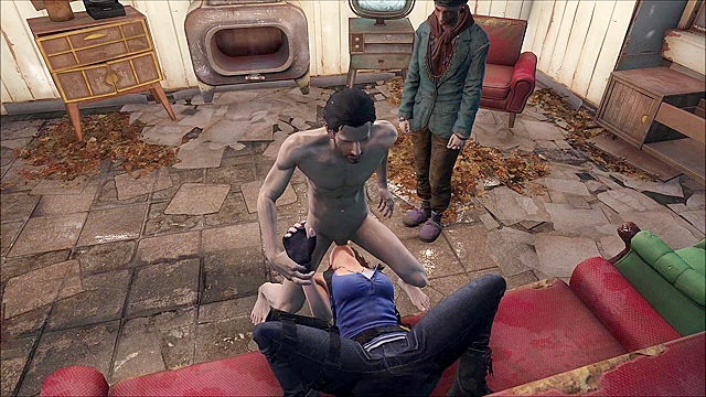 Fallout 4 Jill Valentine gets a rough face fucking
