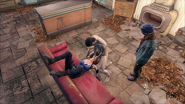 Fallout 4 Jill Valentine gets a rough face fucking