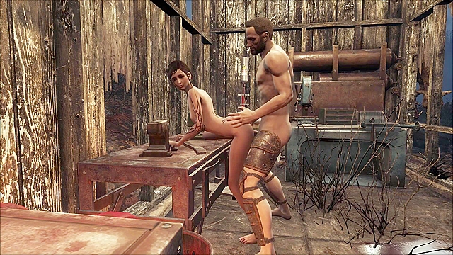 Petite Fallout 4 girl gets Ass Fucked On The Workbench