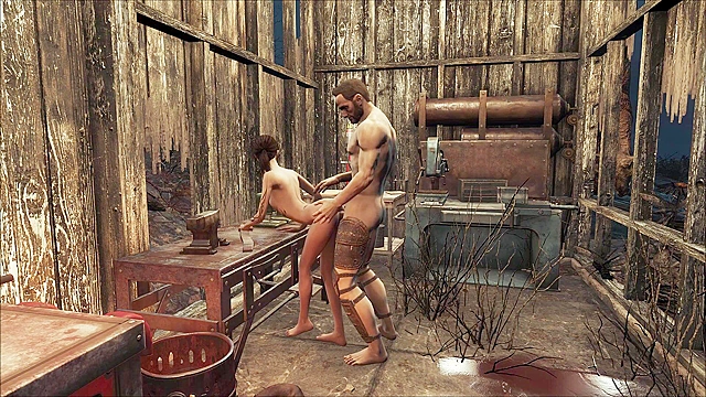 Petite Fallout 4 girl gets Ass Fucked On The Workbench