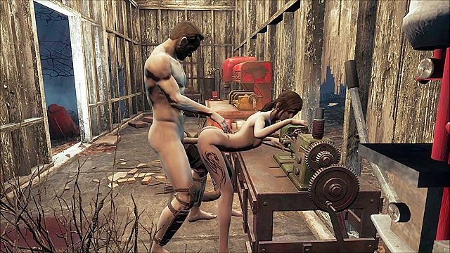 Petite Fallout 4 girl gets Ass Fucked On The Workbench