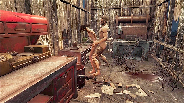 Petite Fallout 4 girl gets Ass Fucked On The Workbench