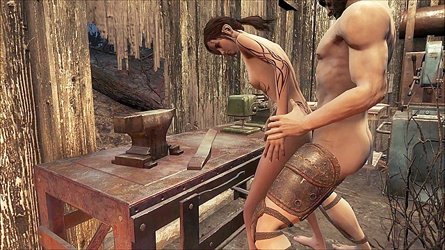 Petite Fallout 4 girl gets Ass Fucked On The Workbench