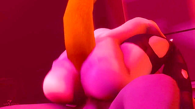 Bowsette and her New Year's gift have hot sex