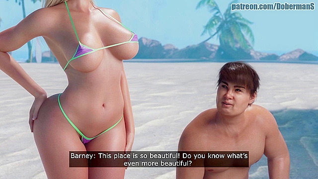 Cheating at the beach resort with BBC while boyfriend around corner