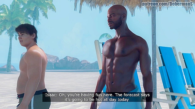 Cheating at the beach resort with BBC while boyfriend around corner