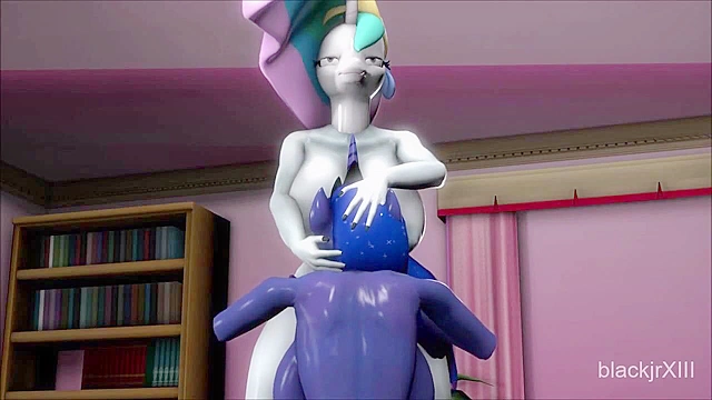 My Little Pony futanari girls have double penetration and dirty sex