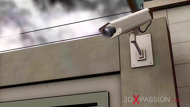 Sci-fi prison. A sexy busty brunette gets fucked hard by BBC while chained up