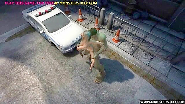 Blonde takes the Hulk monster cock in tight pussy