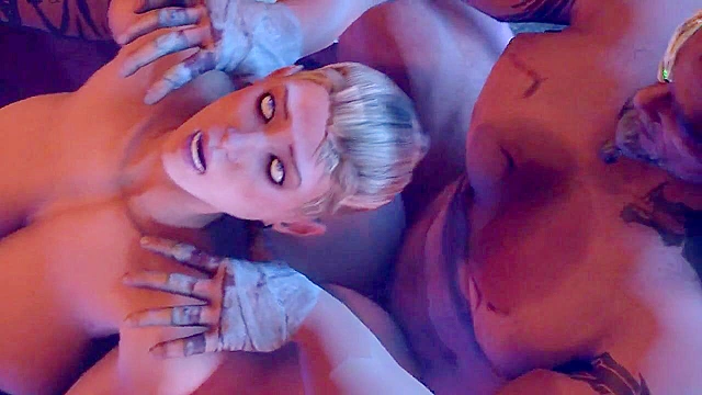 Busty 3d Sonya Blade gets fucked by the emperor and his men