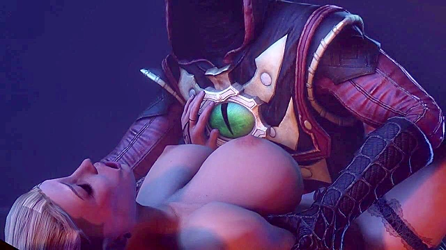 Busty 3d Sonya Blade gets fucked by the emperor and his men