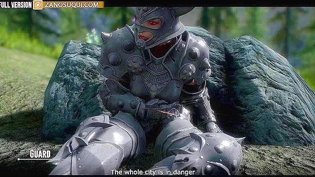 Orc Futa slams the cunt of huge titty 3d fantasy girl