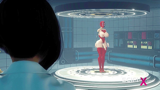 Sci-fi female android anal fucks hard petite 3d slut