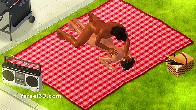 Game Preview - 3D teen gets her asshole pile drivered outdoors