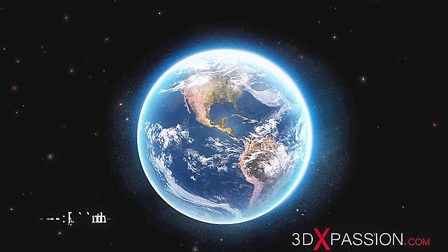 3D futa porn - Super sexy android dickgirl fucks a hot ebony on a spaceship