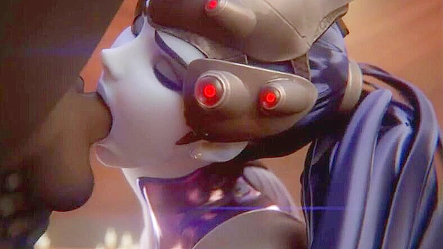 Widowmaker shakes her nice ass and gets her face fucked