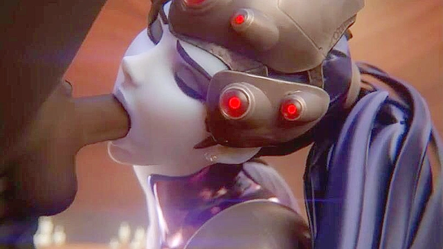 Widowmaker shakes her nice ass and gets her face fucked