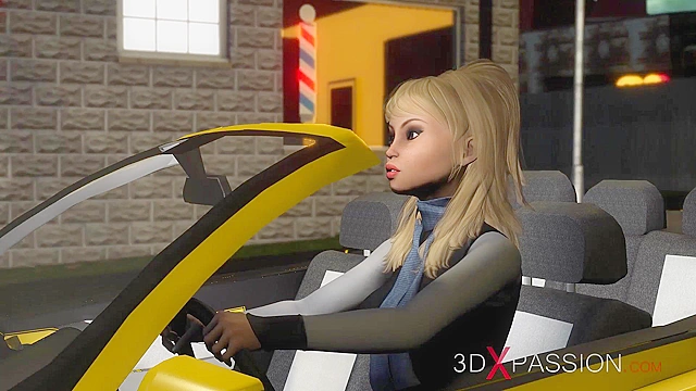 A sexy young blonde gets fucked hard by a fire demon in the dungeon