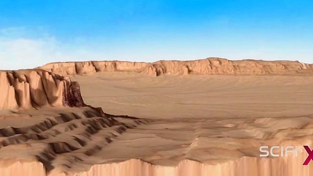 Robot shemale fuck fucks bondaged human slave