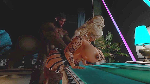 Kayla Got Served A King Sirleron - 3D blonde with huge tits takes BBC deep